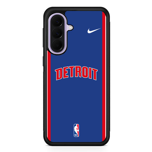 NBA Detroit Pistons Blue Nike Samsung Galaxy A37 Case | Samsung Galaxy A37 Rubber Protective Case