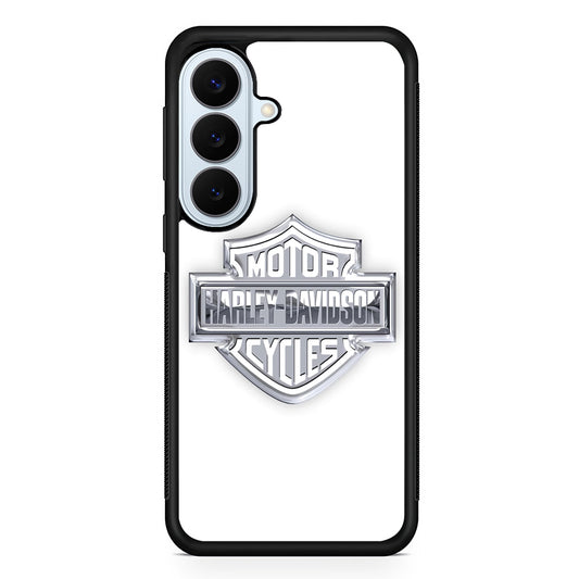 Harley Davidson Logo Silver Samsung Galaxy S26 Plus Case | Lightweight Protective Phone Cover
