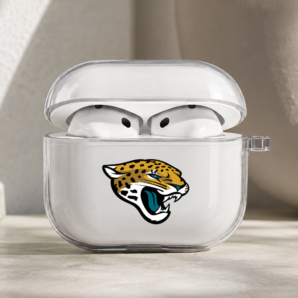 NFL Jacksonville Jaguars Symbol Protective Apple AirPods Pro 3 Clear Case | Shockproof Cover