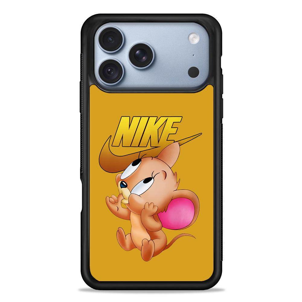 Nike Jerry Mouse iPhone 18 Pro Case - iPhone 18 Pro Silicone Case