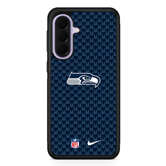 NFL Seattle Seahawks Pattern Nike Samsung Galaxy A37 Case | Samsung Galaxy A37 Rubber Protective Case