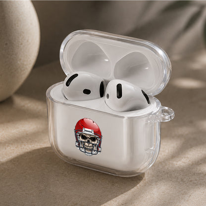 Skull Head Player Protective Apple Airpods 4 Clear Case - Durable Clear Protection