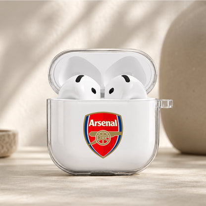 Arsenal Football Logo Protective Apple Airpods 4 Clear Case - Durable Clear Protection
