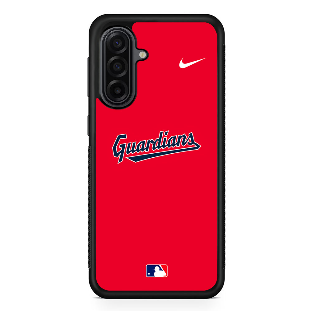 MLB Cleveland Guardians Red Nike Samsung Galaxy A17 Case | Durable Rubber Samsung Galaxy A17 Phone Case