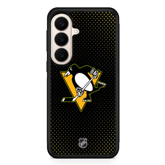 NHL Pittsburgh Penguins Dots Pattern Samsung Galaxy S26 Case | Durable Protective Rubber Cover