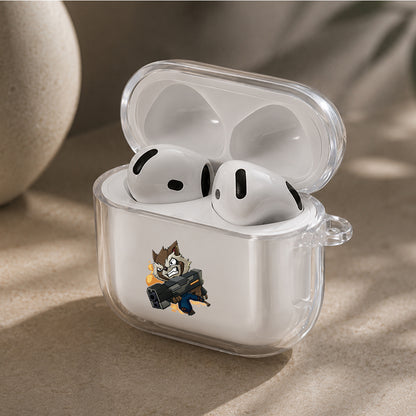 Rocket Raccoon Chibi Version Protective Apple Airpods 4 Clear Case - Durable Clear Protection