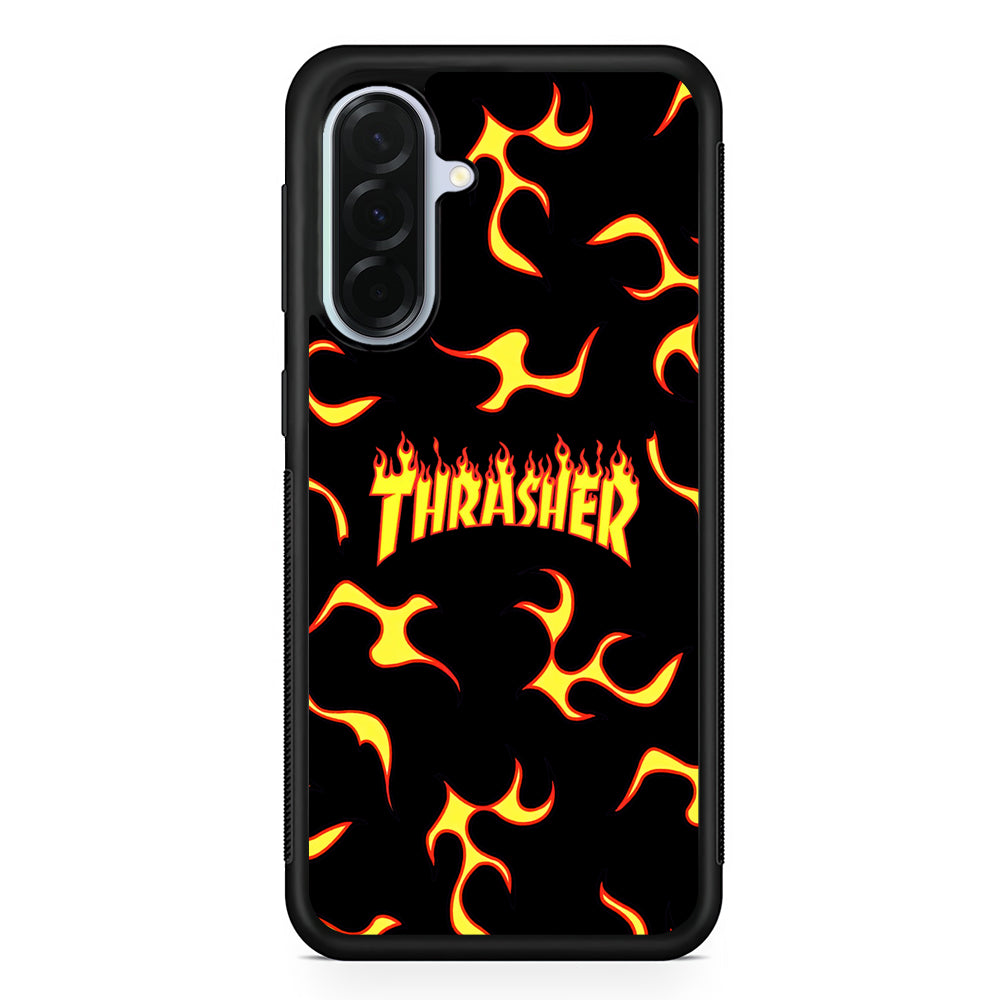 Thrasher Frame of Flame Samsung Galaxy A36 Case | Durable Samsung Galaxy A36 Protective Case