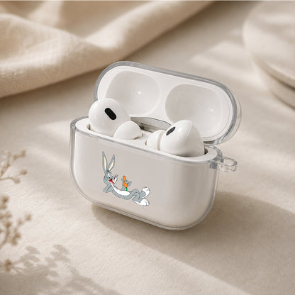 Bugs Bunny Chilling Out Protective Apple AirPods Pro 3 Clear Case | Shockproof Cover
