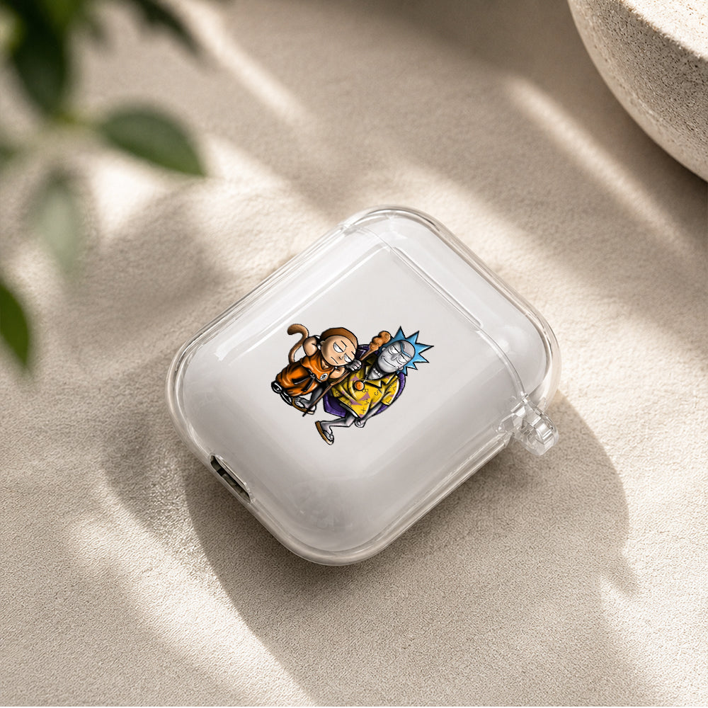 Rick and Morty Dragon Ball Mode Protective Clear Case Cover For Apple Airpods | Soft Silicone AirPods 1 / 2 Case | Protective Cover
