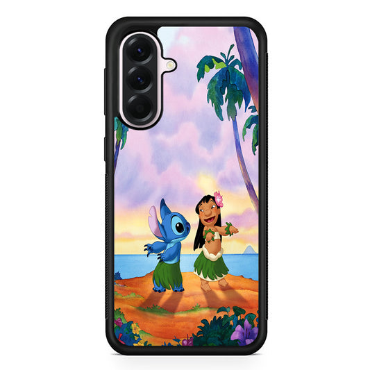 Lilo and Stitch Dancing Samsung Galaxy A56 Case | Samsung Galaxy A56 Protective Rubber Case