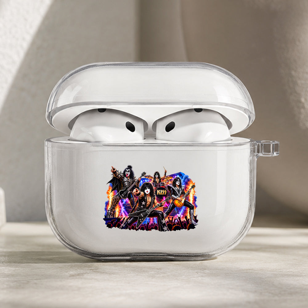 KISS Rock and Roll All Nite Protective Apple AirPods Pro 3 Clear Case | Shockproof Cover