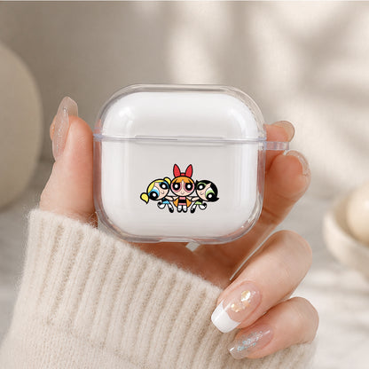 Powerpuff Girls Member Protective Apple Airpods 4 Clear Case - Durable Clear Protection