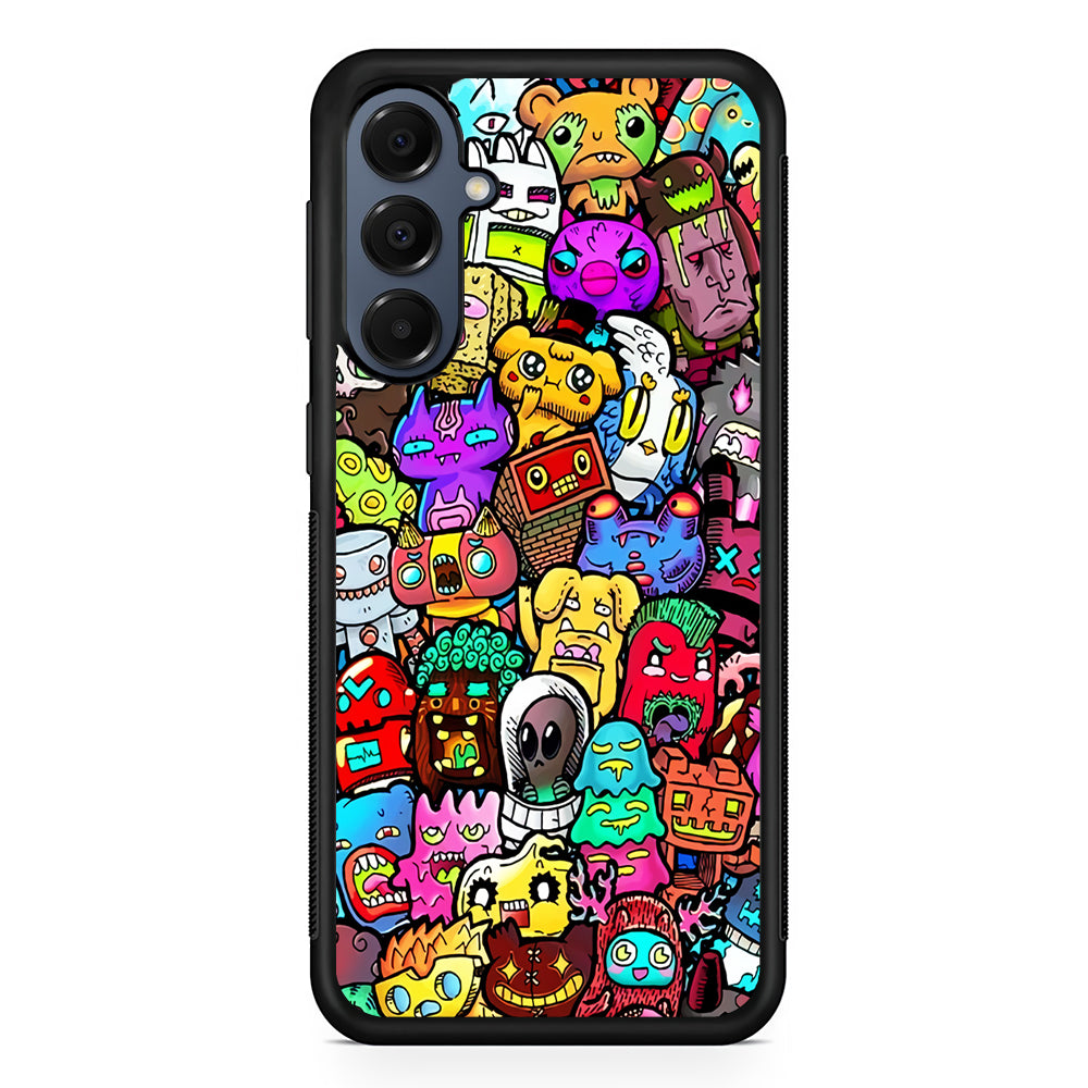 Doodle Cute Character Samsung Galaxy A16 Case | Slim Protective Cover for Samsung Galaxy A16
