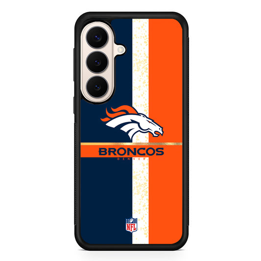 NFL Denver Broncos Team Logo Samsung Galaxy S26 Case | Durable Protective Rubber Cover