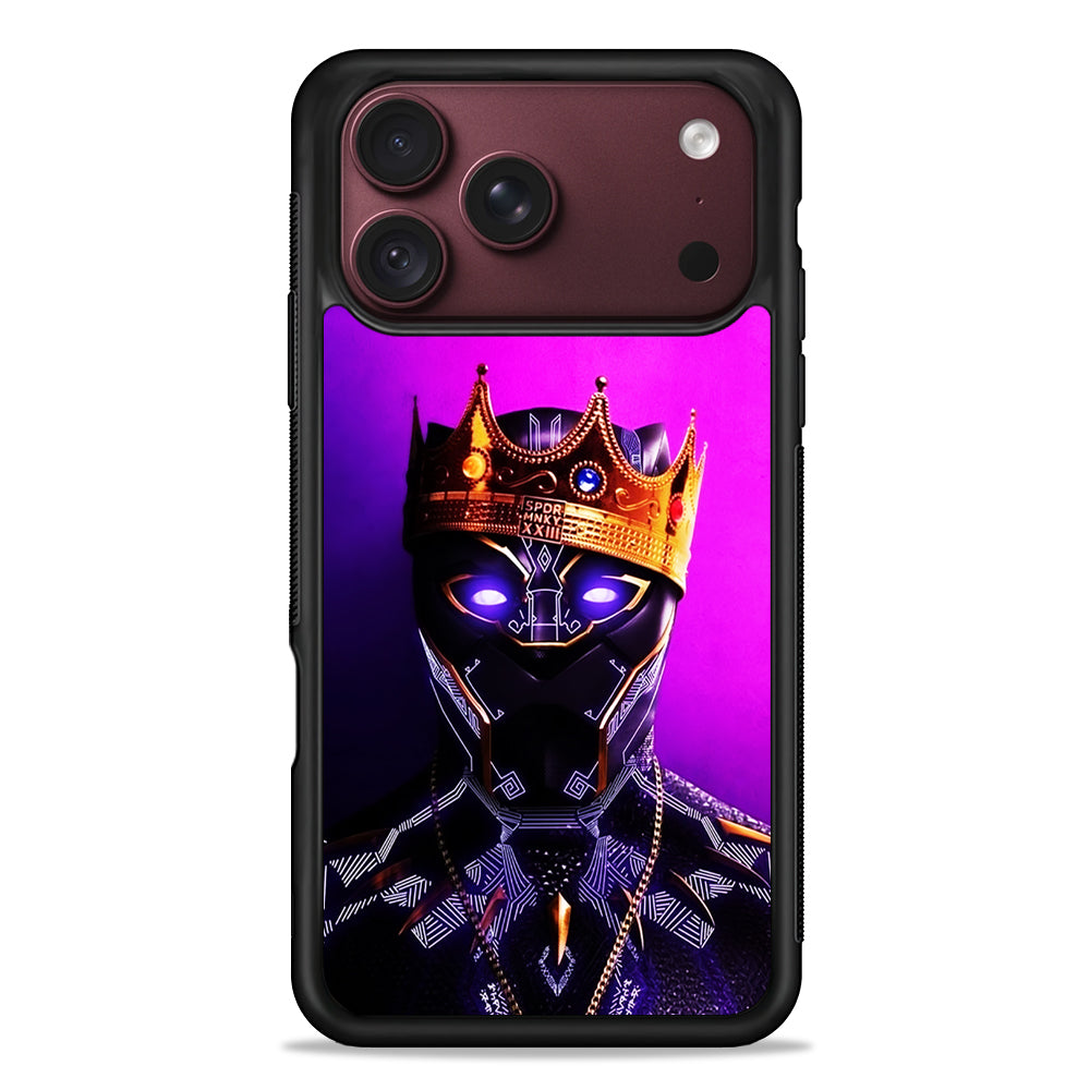 The King Black Panther iPhone 18 Pro Max Case – Slim Silicone Protective Cover