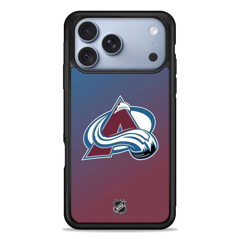 NHL Colorado Avalanche Gradient iPhone 18 Pro Case - iPhone 18 Pro Silicone Case