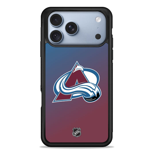 NHL Colorado Avalanche Gradient iPhone 18 Pro Case - iPhone 18 Pro Silicone Case