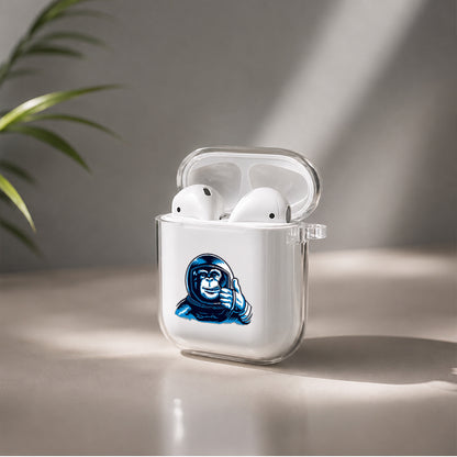 Astronaut Monkey Protective Clear Case Cover For Apple Airpods | Soft Silicone AirPods 1 / 2 Case | Protective Cover