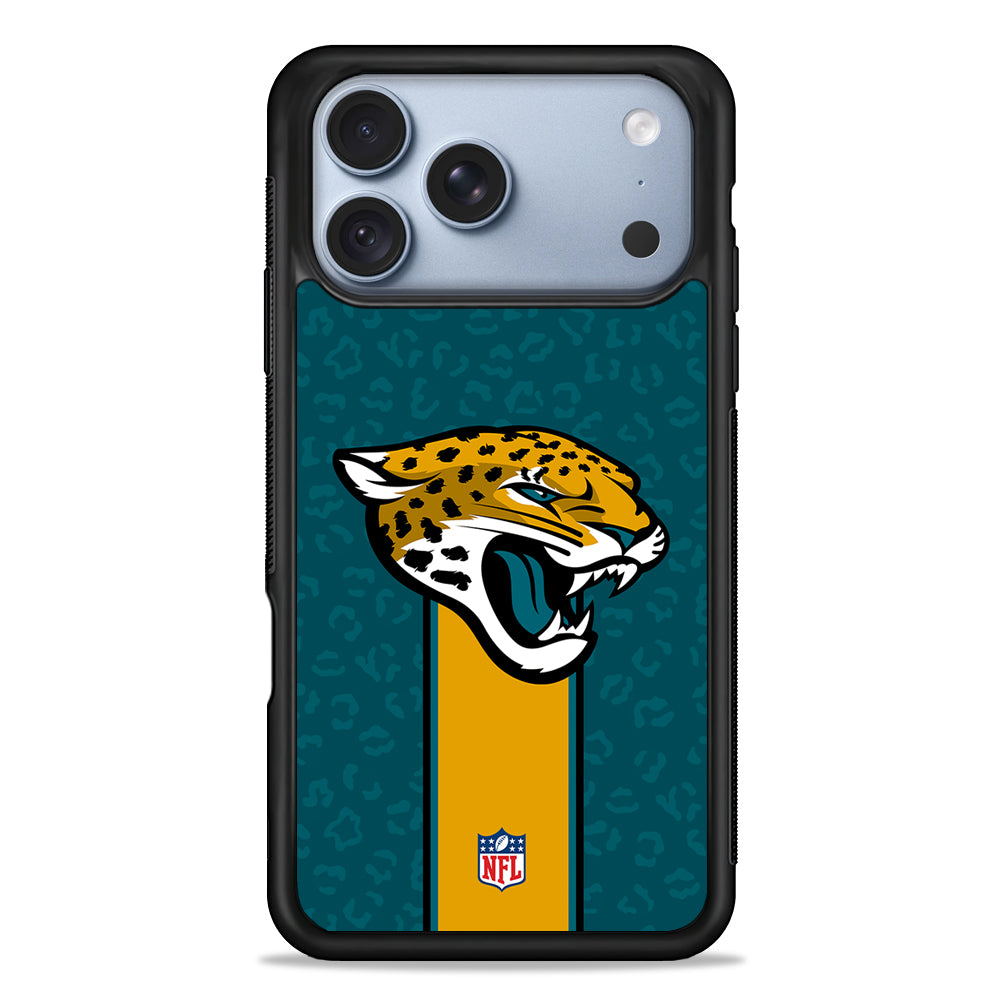 NFL Jacksonville Jaguars Pattern iPhone 18 Pro Case - iPhone 18 Pro Silicone Case