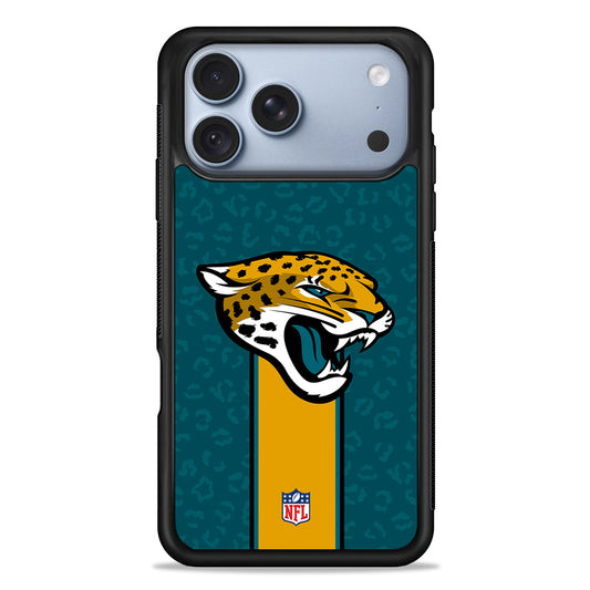 NFL Jacksonville Jaguars Pattern iPhone 18 Pro Case - iPhone 18 Pro Silicone Case