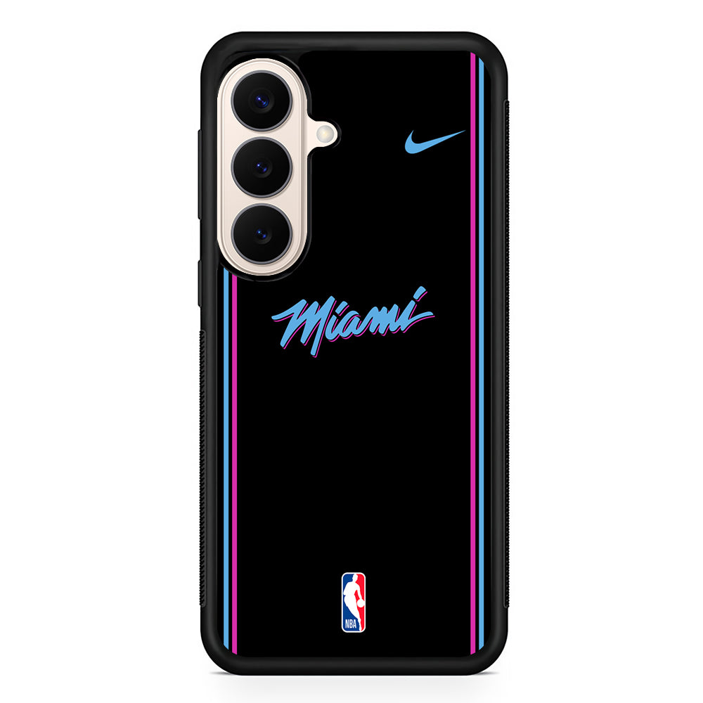 NBA Miami Heat Black Nike Samsung Galaxy S26 Case – Slim Protective Phone Cover