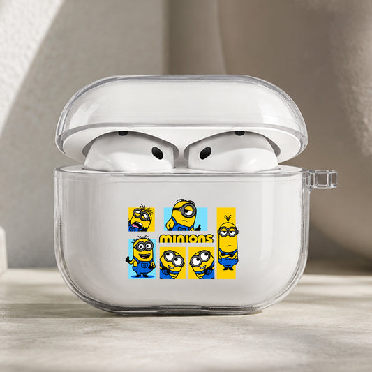 Minions Mischief and Fun Protective Apple AirPods Pro 3 Clear Case | Shockproof Cover