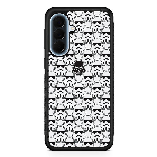 Stormtrooper Face Pattern Star Wars Samsung Galaxy A57 Case | Slim Samsung Galaxy A57 Protective Case