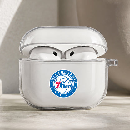 NBA Philadelphia 76ers Symbol Protective Apple AirPods Pro 3 Clear Case | Shockproof Cover