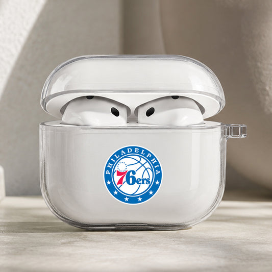 NBA Philadelphia 76ers Symbol Protective Apple AirPods Pro 3 Clear Case | Shockproof Cover