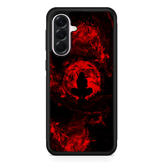 Uchiha Itachi Silhouette Samsung Galaxy A56 Case | Samsung Galaxy A56 Protective Rubber Case