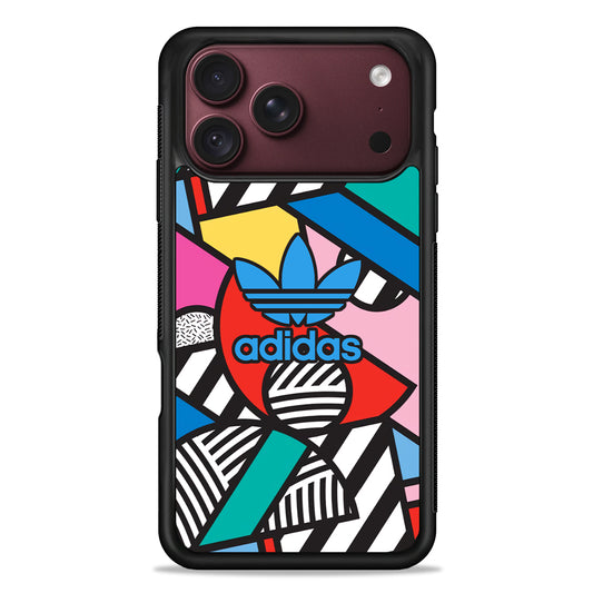 Adidas Collage of Shape Color iPhone 18 Pro Max Case – Slim Silicone Protective Cover