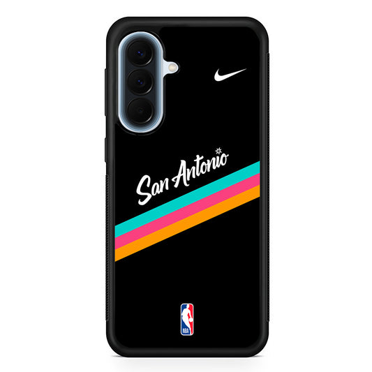 NBA San Antonio Spurs Black Nike Samsung Galaxy A57 Case | Slim Samsung Galaxy A57 Protective Case