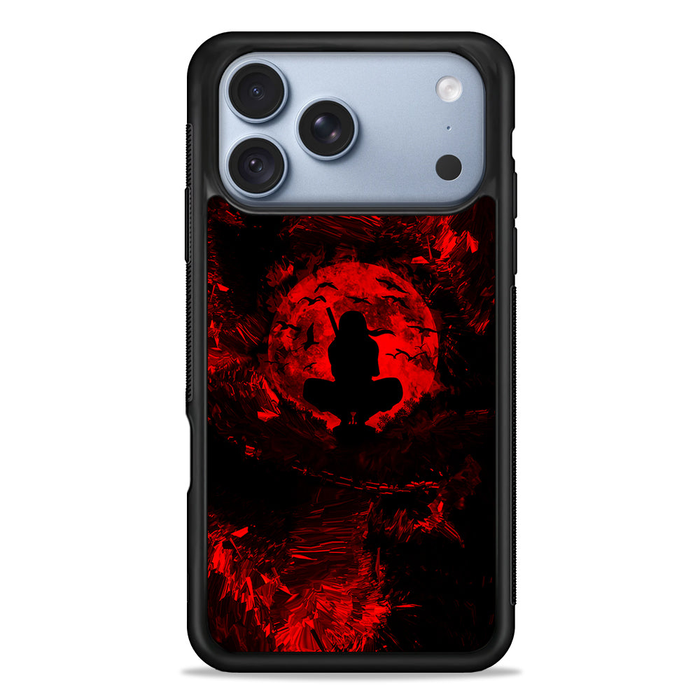 Uchiha Itachi Silhouette iPhone 18 Pro Case - iPhone 18 Pro Silicone Case