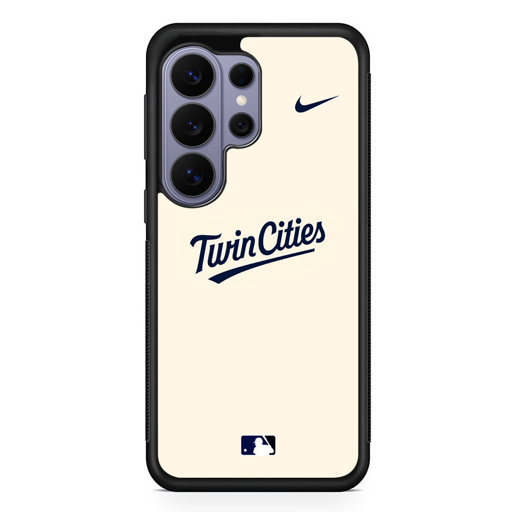 MLB Minnesota Twins Cream Nike Samsung Galaxy S26 Ultra Case | Slim Durable Protective Cover