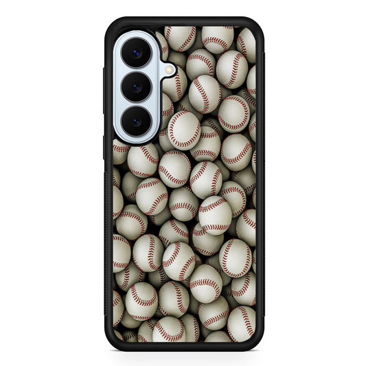 Baseball Ball Pattern Samsung Galaxy S26 Plus Case | Slim Protective Rubber Cover