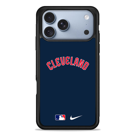 MLB Cleveland Guardians Navy Nike iPhone 18 Pro Case - iPhone 18 Pro Silicone Case