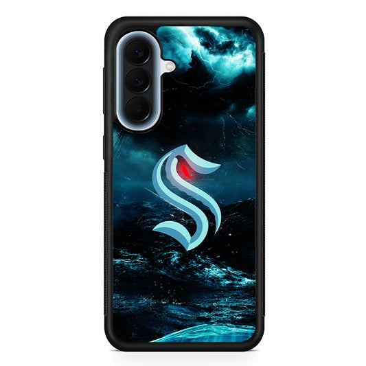 NHL Seattle Kraken Storm Samsung Galaxy A57 Case | Slim Samsung Galaxy A57 Protective Case