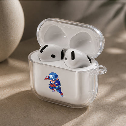 Captain America Avengers Chibi Protective Apple Airpods 4 Clear Case - Durable Clear Protection