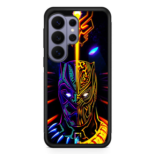 Black Panther And Golden Jaguar Samsung Galaxy S26 Ultra Case | Protective Rubber Cover