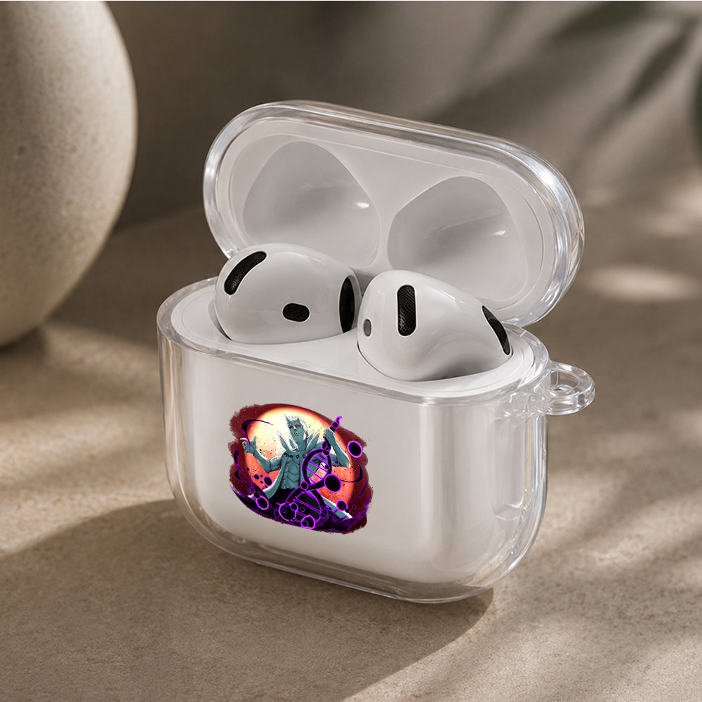 Obito Six Paths Awakening Protective Apple Airpods 4 Clear Case - Durable Clear Protection