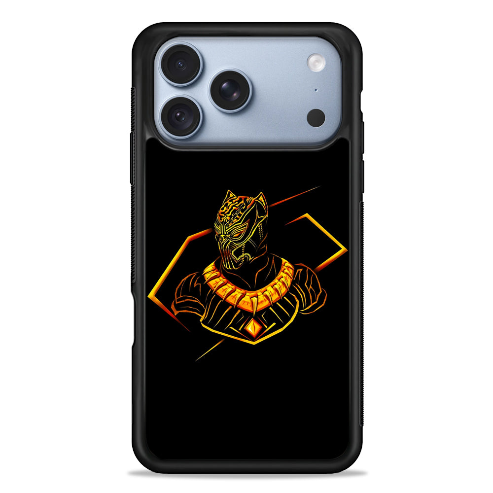 Black Panther Golden Art iPhone 18 Pro Case - iPhone 18 Pro Silicone Case