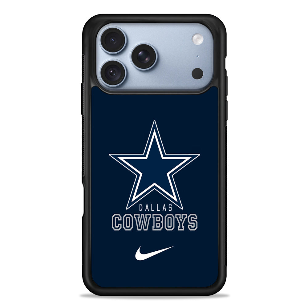 NFL Dallas Cowboys Navy Nike iPhone 18 Pro Case - iPhone 18 Pro Silicone Case