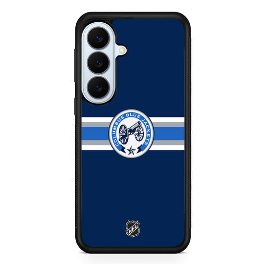NHL Columbus Blue Jackets Navy Samsung Galaxy S26 Plus Case | Slim Protective Rubber Cover