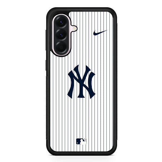 MLB New York Yankees White Nike Samsung Galaxy A56 Case | Samsung Galaxy A56 Protective Rubber Case