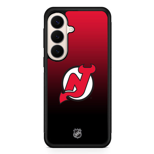 NHL New Jersey Devils Gradient Samsung Galaxy S26 Case | Durable Protective Rubber Cover