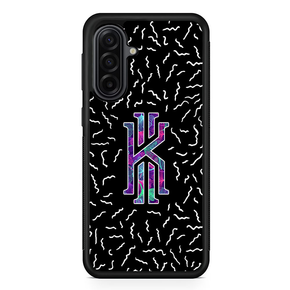 Kyrie Irving Small Striped Pattern Samsung Galaxy A17 Case | Durable Rubber Samsung Galaxy A17 Phone Case