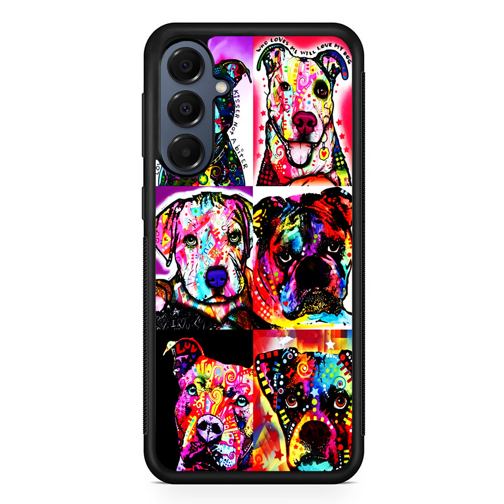Dog Colorful Art Collage Samsung Galaxy A16 Case | Slim Protective Cover for Samsung Galaxy A16