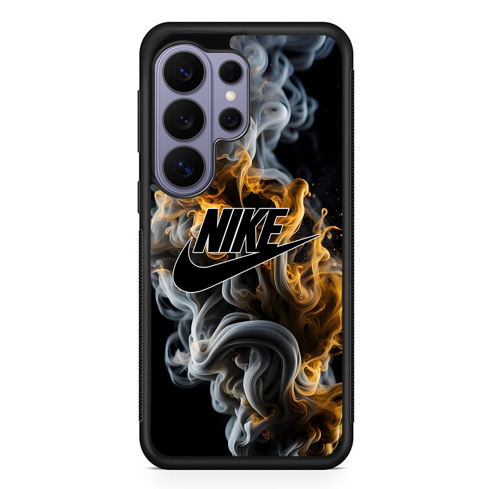 Nike Logo Smoke Mixed with Fire Samsung Galaxy S26 Ultra Case | Slim Durable Protective Cover