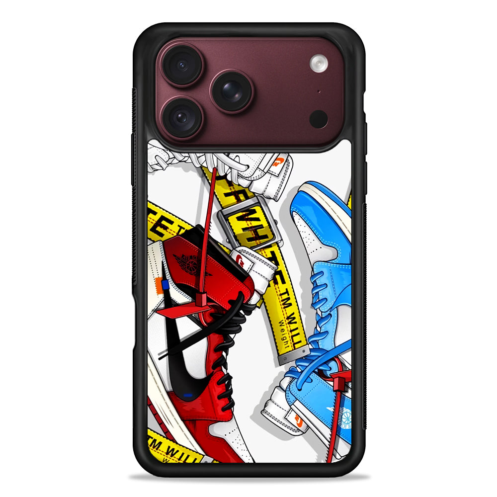 Nike X Air Jordan Shoes Collage iPhone 18 Pro Max Case – Slim Silicone Protective Cover