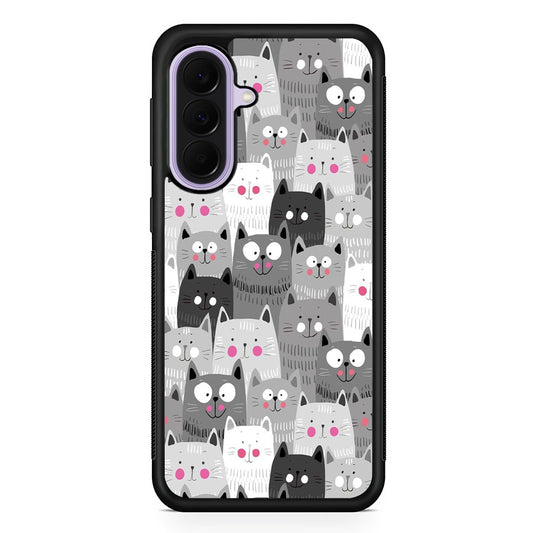 Cute Cat 001 Samsung Galaxy A37 Case | Samsung Galaxy A37 Rubber Protective Case